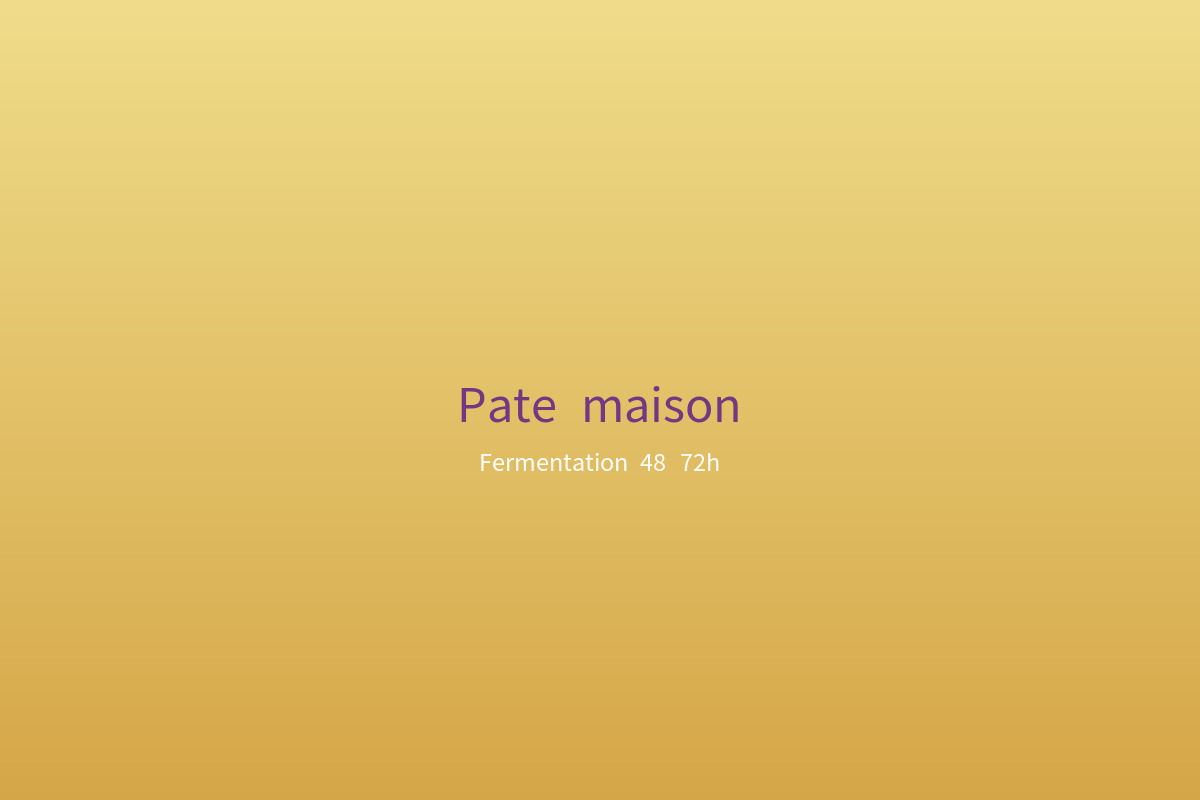 Pâte maison — fermentation 48 à 72h